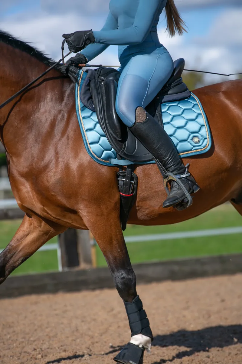Coldstream Marygold Dressage Saddle Pad - Slate Blue-5
